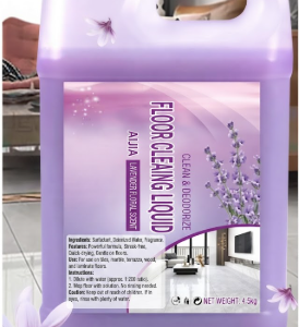 Purple liquid floor cleaner